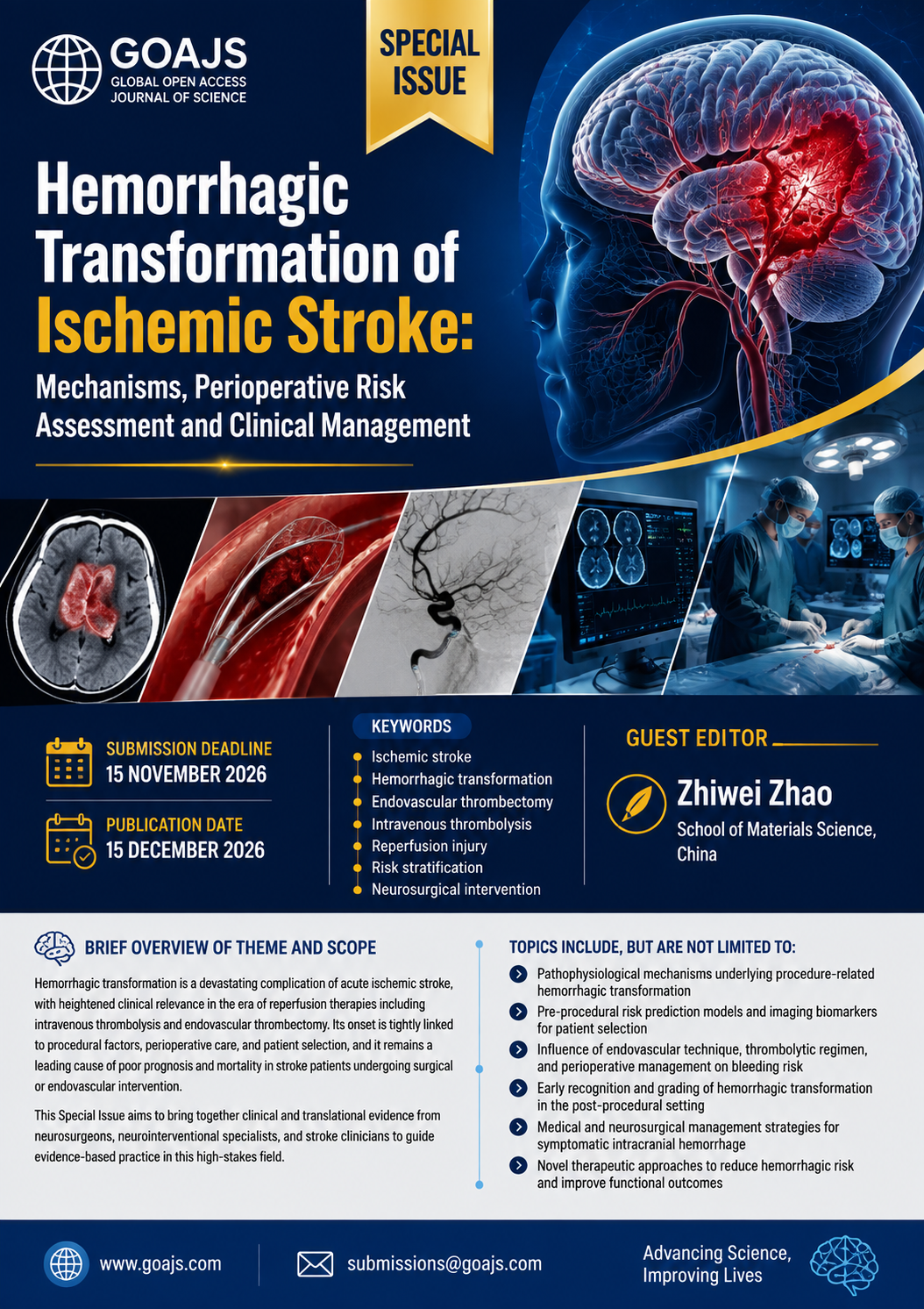 Hemorrhagic Transformation of Ischemic Stroke: Mechanisms, Perioperative Risk Assessment and Clinical Management